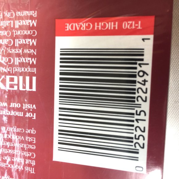 NWT Blank Media VHS Maxell T-120 High Grade - Picture 7 of 7